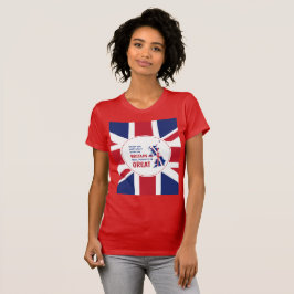 Camiseta UNIÃO JACK Excelente Grã-Bretanha sempre Excelente