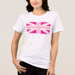 Camiseta União Jack Rosa Profundo
