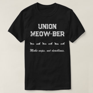 Camiseta União Miau-ber - Faça sonecas, não prazos