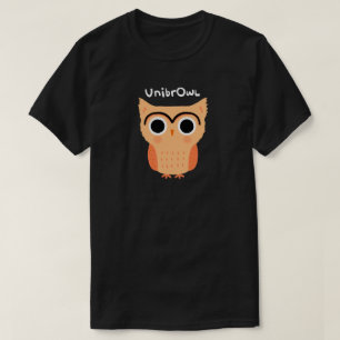 Camiseta UnibrOwl Unibrow Owl   Coruja-de-sobrancelhas-grac