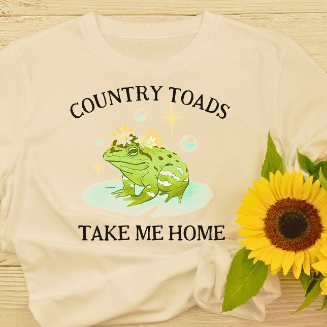 Camiseta Única Country Toads (Funny Country Toads Take Me Home Frog T-Shirt)