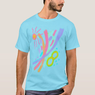 Camiseta Única de Arte Abstrata