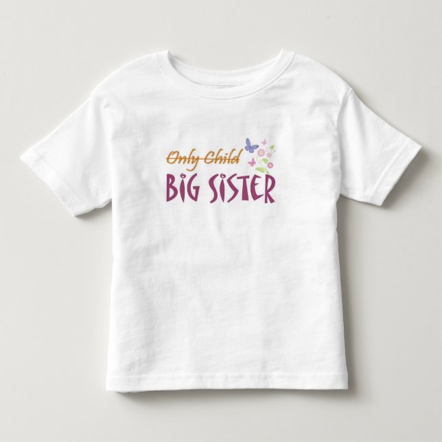 Camiseta única irmã criança (Frente)
