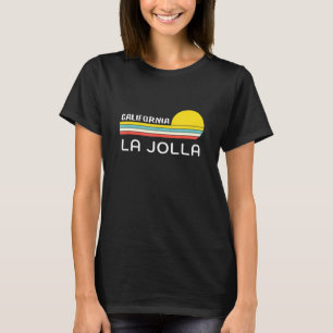 Camiseta Única La Jolla California Retro Sunset Graphic No