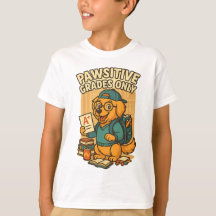 Unicamente Grades Pawsitivas - Voltar à Camisa-T d