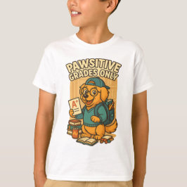 Camiseta Unicamente Grades Pawsitivas - Voltar à Camisa-T d