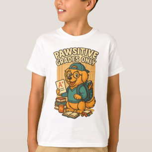 Camiseta Unicamente Grades Pawsitivas - Voltar à Camisa-T d