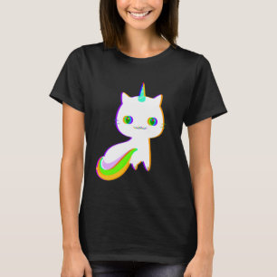Camiseta Unicat Caticorn Medágico Cat Men Women Bo