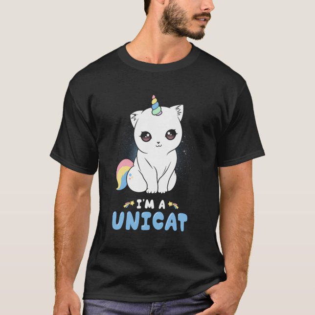 Camiseta Unicat Unicorn Cat (Frente)