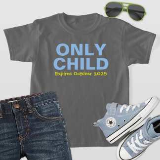 Camiseta Único Filho Expirando Divertido Azul Irmão Mais Ve