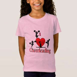 Camiseta Único I Heart Cheerhead