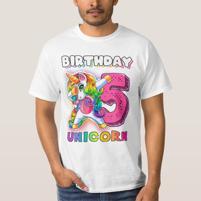 Camiseta Unicorn 5 Dabbing Unicorn (Frente)