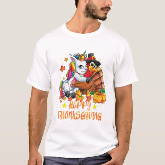 Camiseta Unicorn Abraça a Turquia Feliz