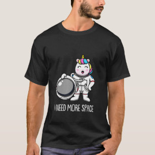 Camiseta Unicorn Astronauta Animal Mythical Horse I Preciso