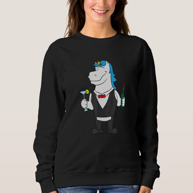 Camiseta Unicorn Barkeeper Bartending (Frente)