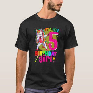 Camiseta Unicorn Birthday It S My 5th Birthday Outfit Girl