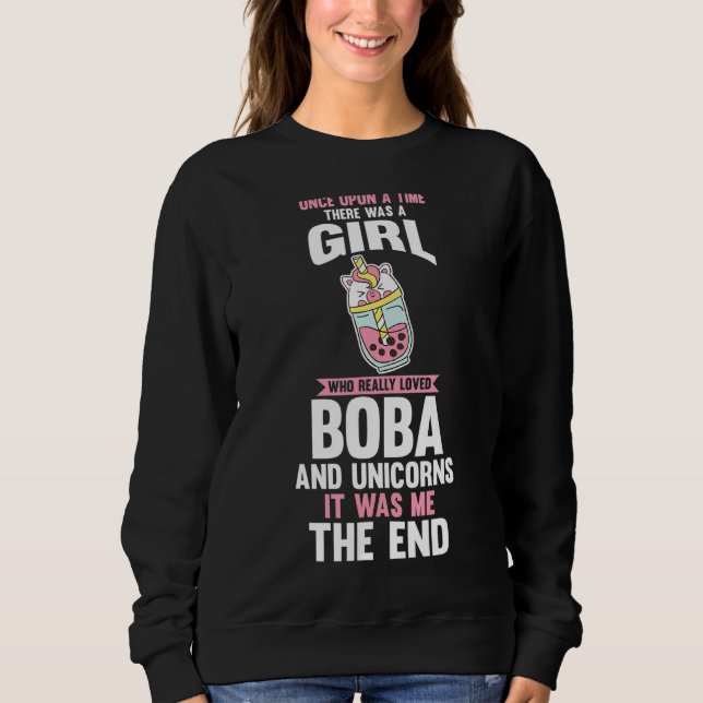Camiseta Unicorn Boba Tea Bubble Tea (Frente)