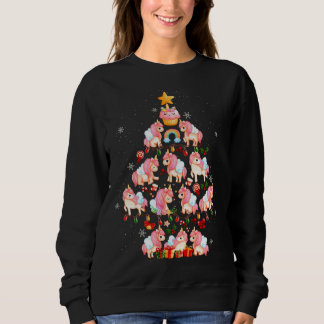 Camiseta Unicorn Christmas Tree Rainbow Xmas Holiday Unicor