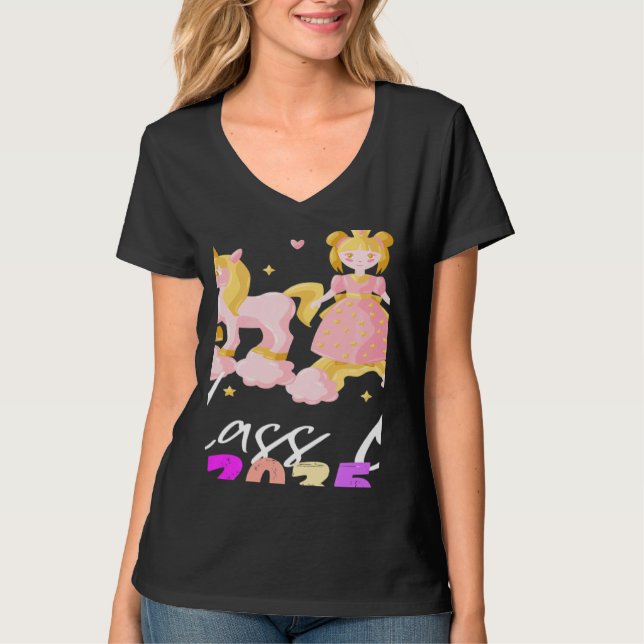 Camiseta Unicorn class of 2035 grow with me (Frente)