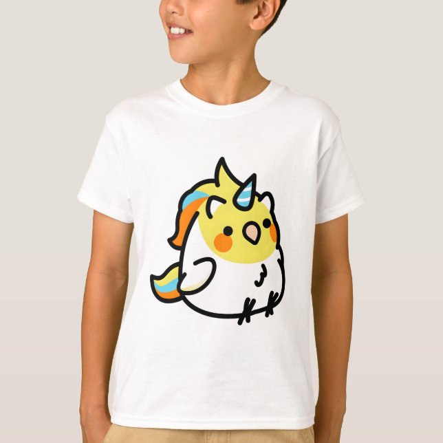 Camiseta Unicorn Cockatiel Scooty (Frente)