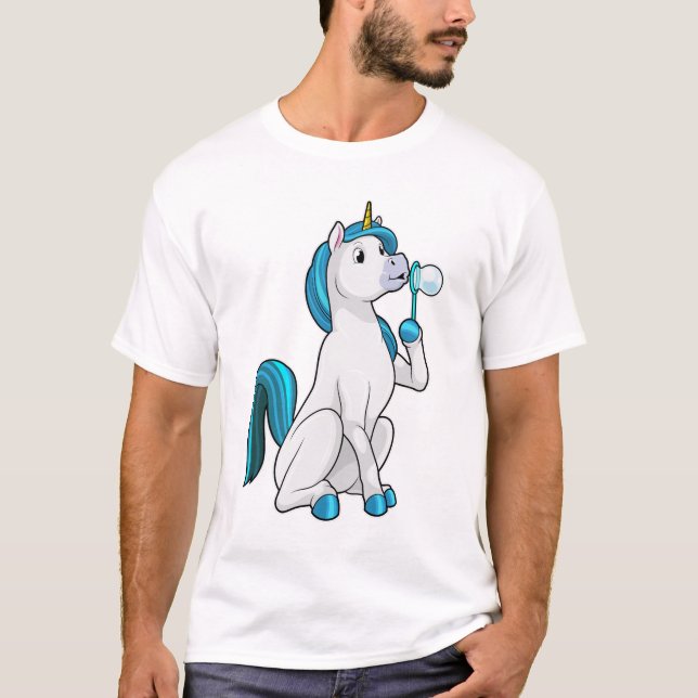 Camiseta Unicorn com bolhas Soap (Frente)