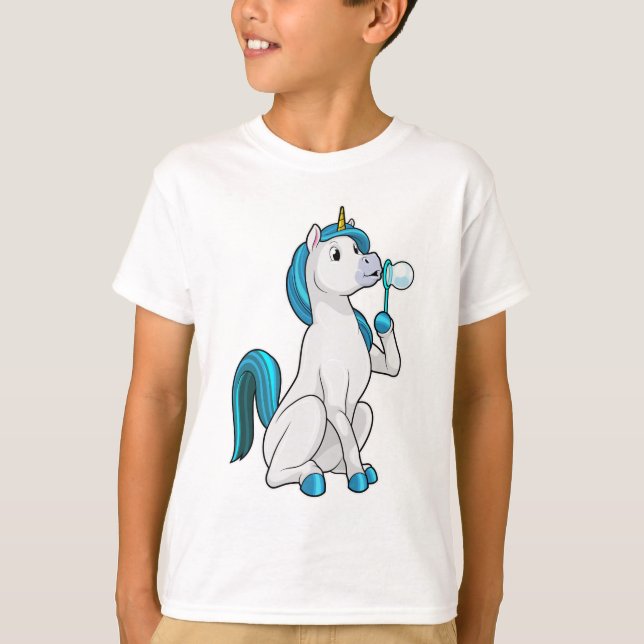 Camiseta Unicorn com bolhas Soap (Frente)