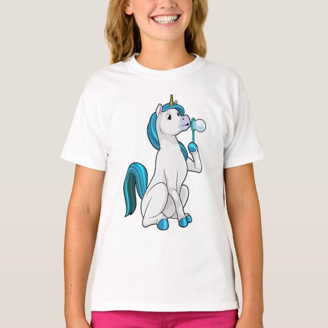 Camiseta Unicorn com bolhas Soap (Frente)