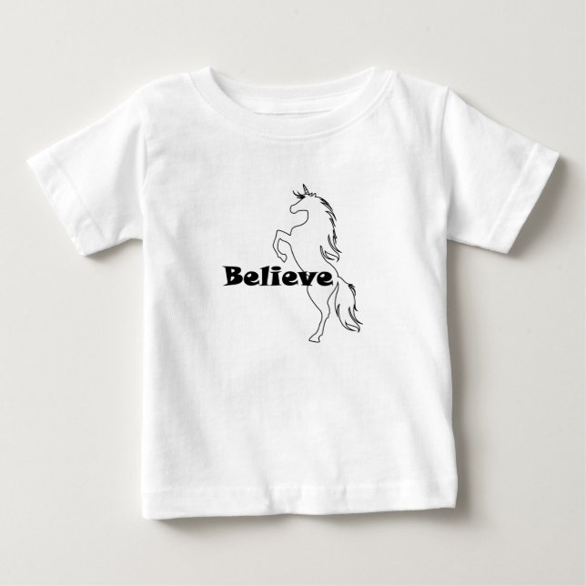 Camiseta Unicorn Creve Design - Baby Fine Jersey T Shirt (Frente)