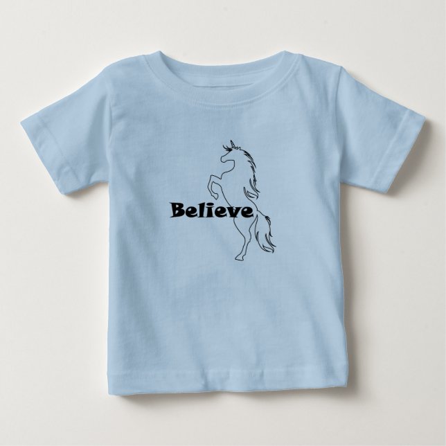 Camiseta Unicorn Creve Design - Baby Fine Jersey T Shirt (Frente)