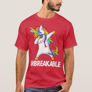 Camiseta Unicorn Dabbing inseparável Hiv Aids Warrior Ribbo