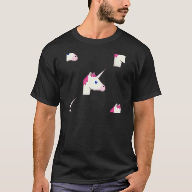 Camiseta unicorn emoji (Frente)