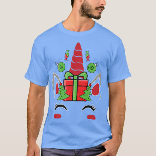 Camiseta Unicorn Encara Árvore de Natal Fita Mágica XMas Ho