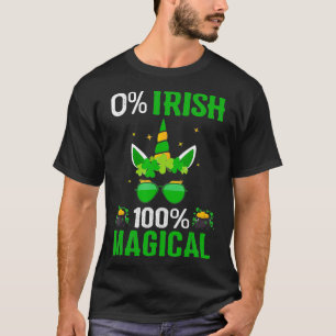 Camiseta Unicorn Face 0 Irlandesa 100 Rua Mágica de Unicórn