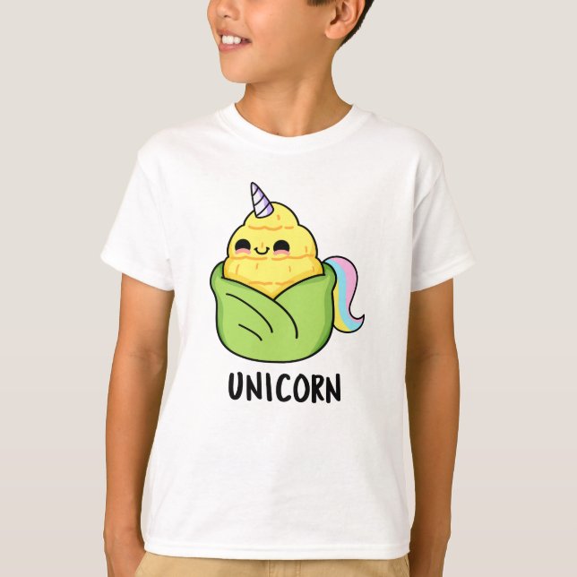 Camiseta Unicorn Funny Baby Corn Pun (Frente)
