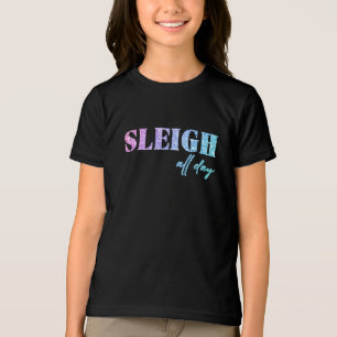 Camiseta Unicorn Glitter Sleigh O Dia Todo