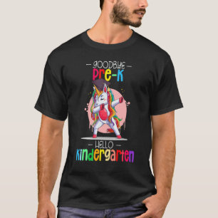 Camiseta Unicorn Goodbye Pre K Hello Kindergarten Formando