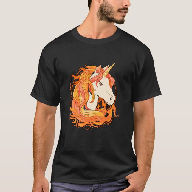 Camiseta Unicorn horse face costume best (Frente)