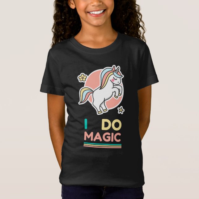Camiseta Unicorn - I Do Magic (Frente)