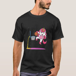 Camiseta Unicorn jogando basquete, professor universitário