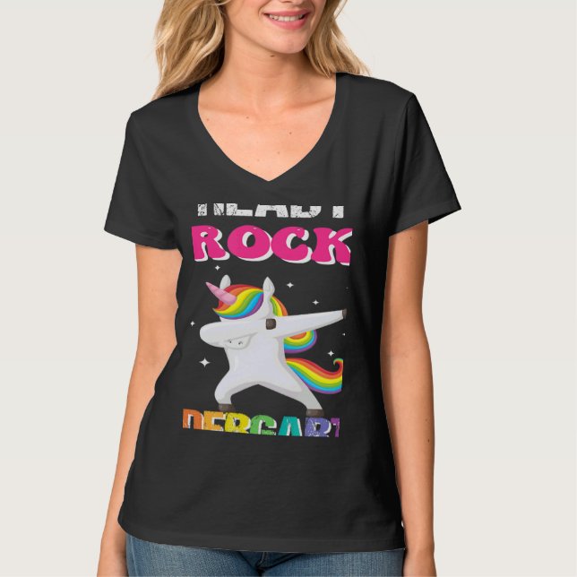 Camiseta Unicorn Kindergarten Teacher 1st Day of School (Frente)