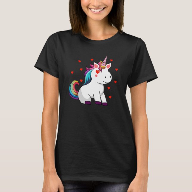Camiseta Unicorn Love Geschenk (Frente)