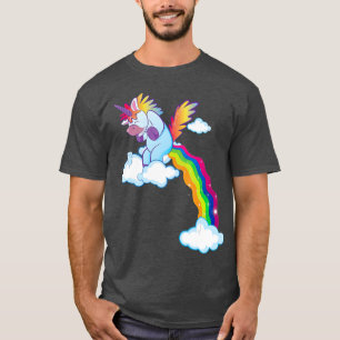 Camiseta Unicorn Lover Gift Funny Rainbow Pooping Unicórn