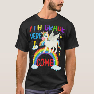Camiseta Unicórn Magic 7 Aqui Eu Volto Para A Escola