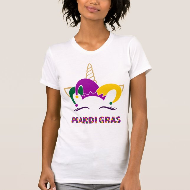 Camiseta Unicórn Mardi Gras (Frente)