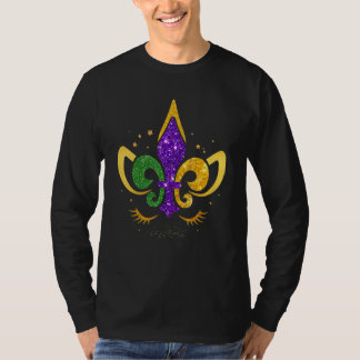 Camiseta Unicorn Mardi Gras Carnival Mask Beads Men Kids