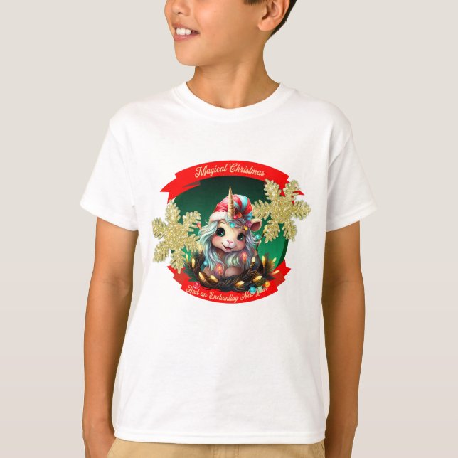 Camiseta Unicorn - Natal claro (Frente)