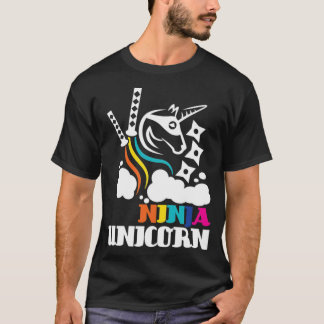 Camiseta Unicorn Ninja 3 metal preto