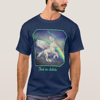 Camiseta Unicorn Over Rainbow Dreams Inspirational