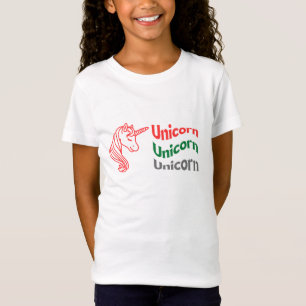 Camiseta Unicórn para raparigas.
