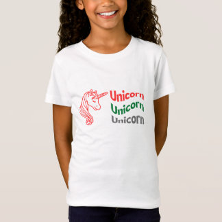 Camiseta Unicórn para raparigas.